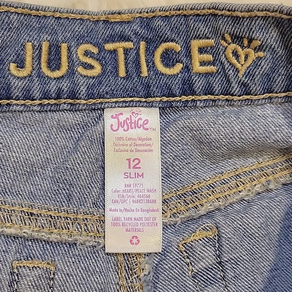 Justice jeans size